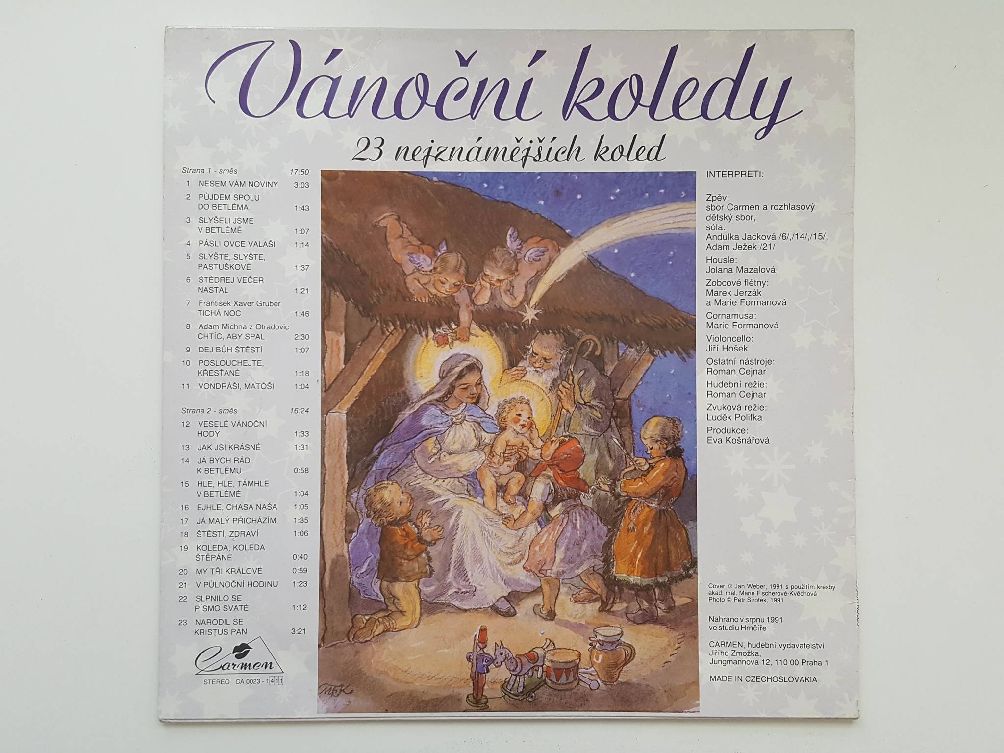 LP VÁNOČNÍ KOLEDY 23 nejznámějších koled