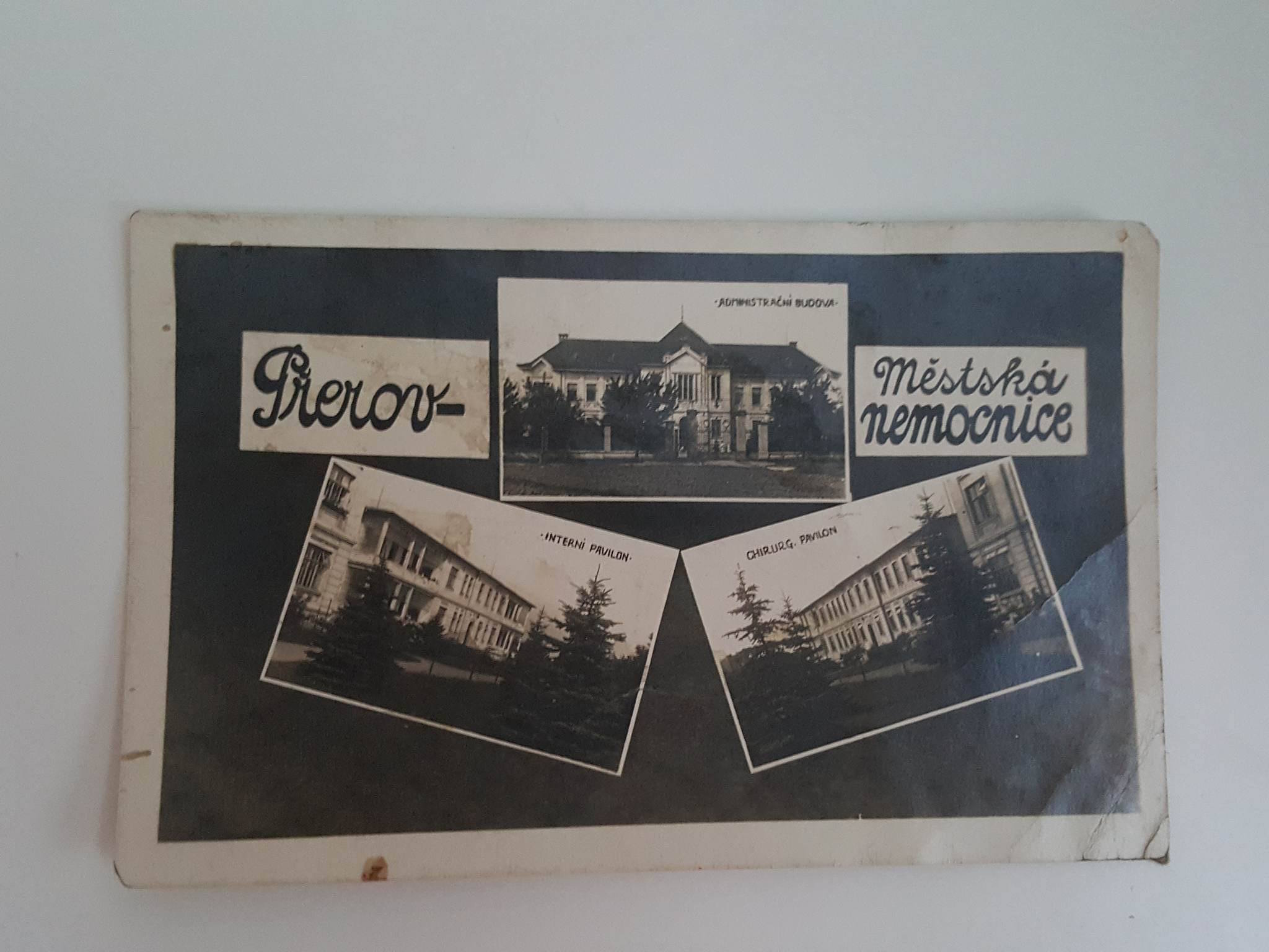 POHLEDNICE PŘEROV MĚSTSKÁ NEMOCNICE