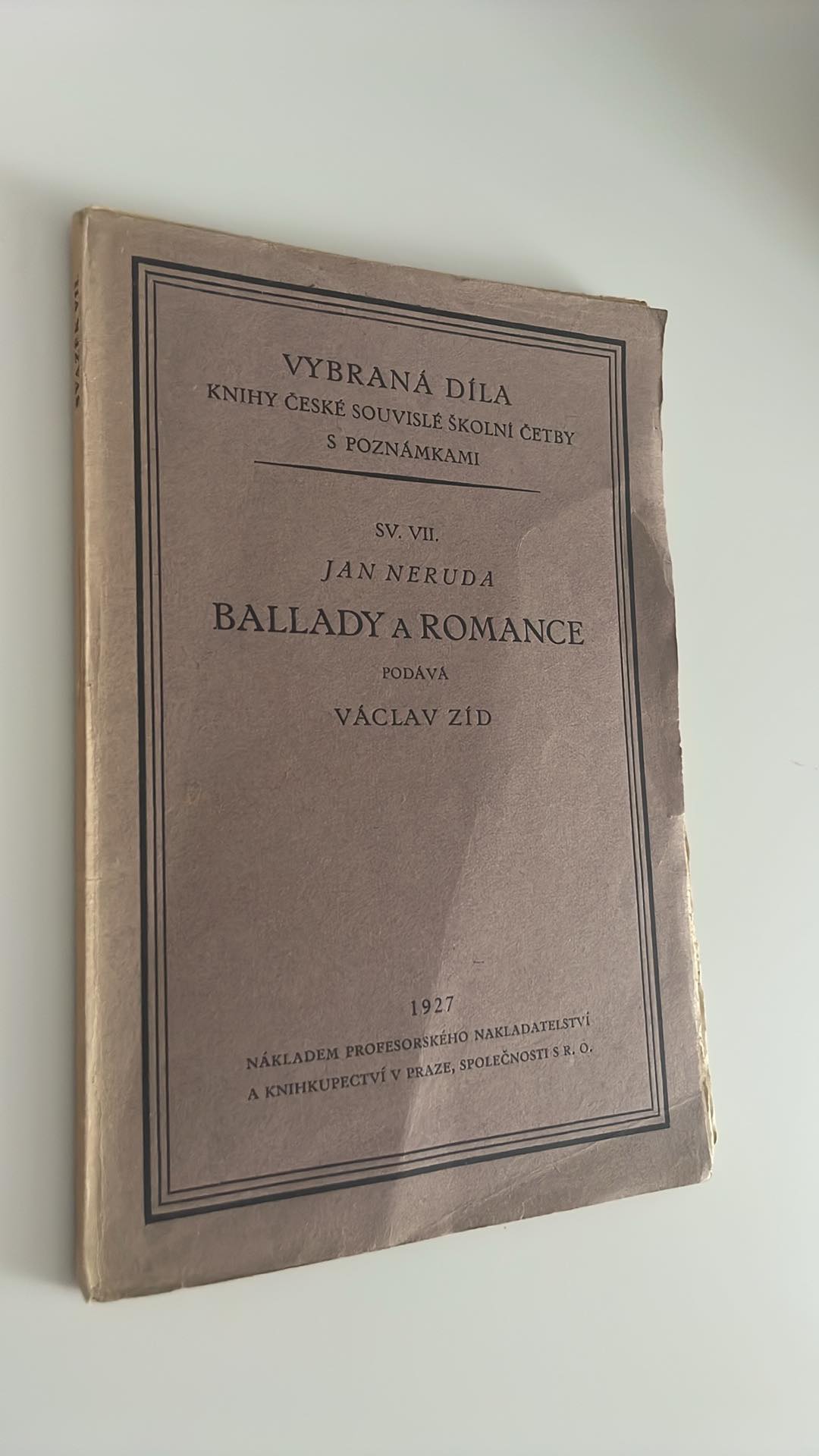 JAN NERUDA : BALLADY A ROMANCE