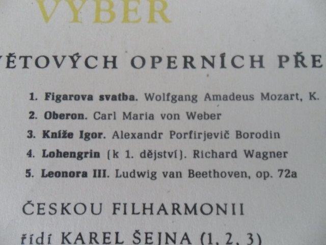 VÝBĚR SVĚTOVÝCH OPERNÍCH PŘEDEHER