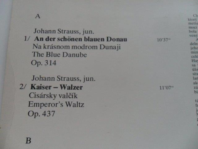 LP DESKA - STRAUSS FAMILY WALTZES VOL. 1
