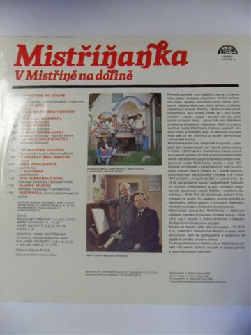 LP - MISTŘÍŇANKA / V MISTŘÍNĚ NA DOLINĚ