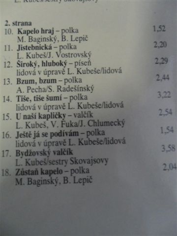 LP - MOJE ČESKÁ VLAST / VESELKA LADISLAVA KUBEŠE