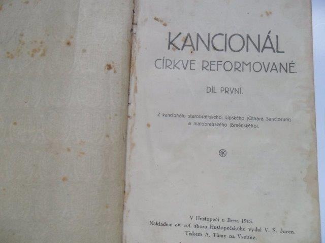 KANCIONÁL CÍRKVE REFORMOVANÉ