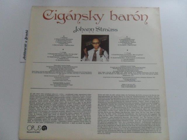 LP Johann Strauss - Cigánsky barón