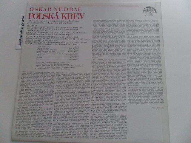 LP DESKA - OSKAR NEDBAL / POLSKÁ KREV