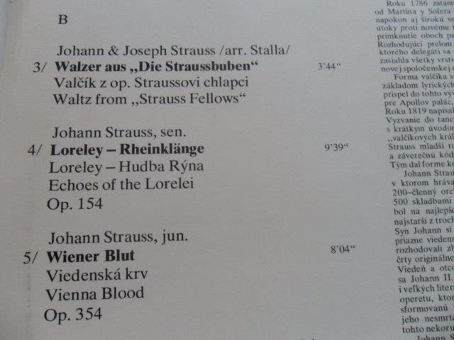 LP DESKA - STRAUSS FAMILY WALTZES VOL. 1