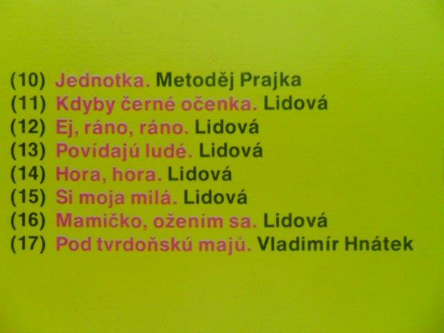 LP DESKA - MISTŘÍBRŇANKA / POD STRÁŽOVSKÝM KOPCEM