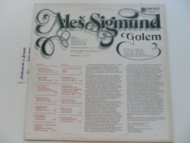 LP ALEŠ SIGMUND / TEMĚŘ LÉTO