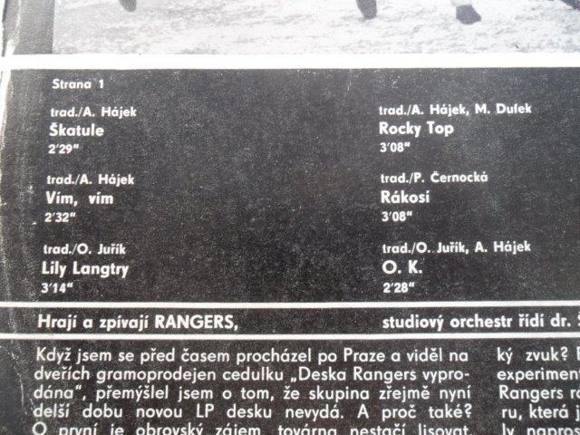 LP DESKA - RANGERS
