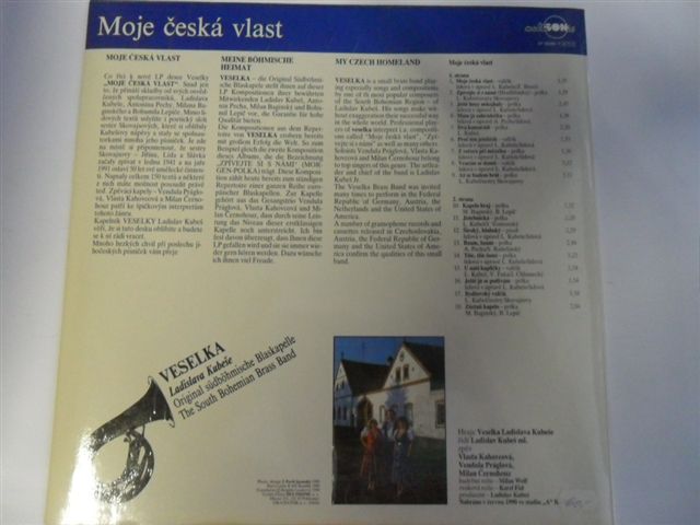 LP - MOJE ČESKÁ VLAST / VESELKA LADISLAVA KUBEŠE