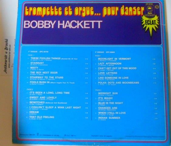 2 LP - BOBBY HACKETT / TROMPETTE ET ORGUE...POUR DANSER