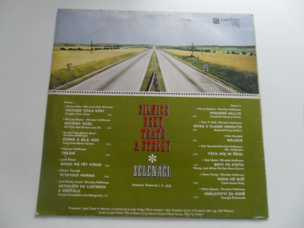 LP DESKA - SILNICE ŘEKY TRATĚ A STEZKY - ZELENÁČI