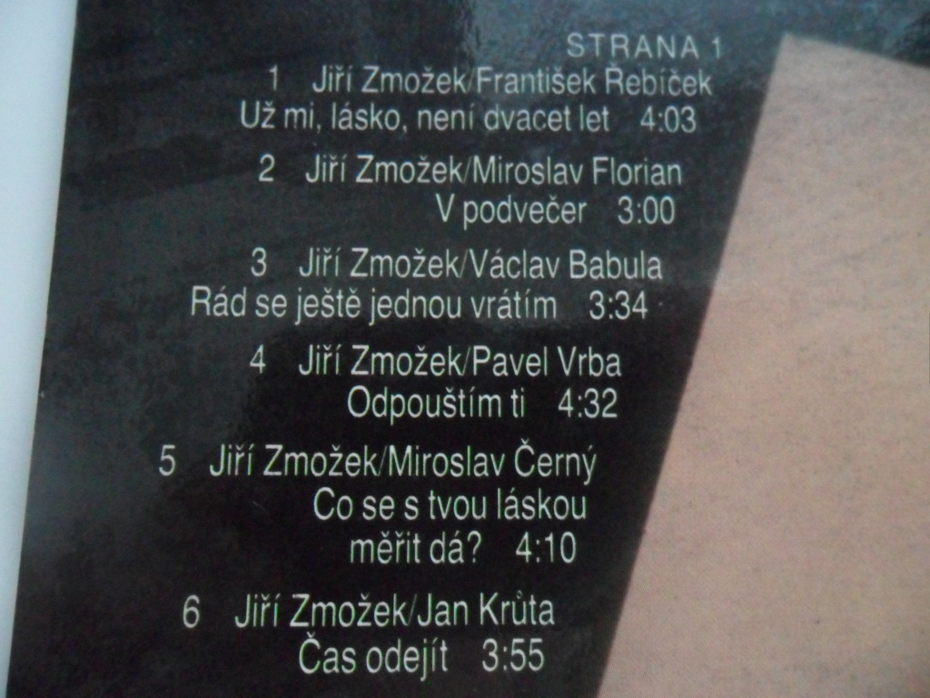 LP - JIŘÍ ZMOŽEK UŽ MI, LÁSKO NENÍ DVACET LET