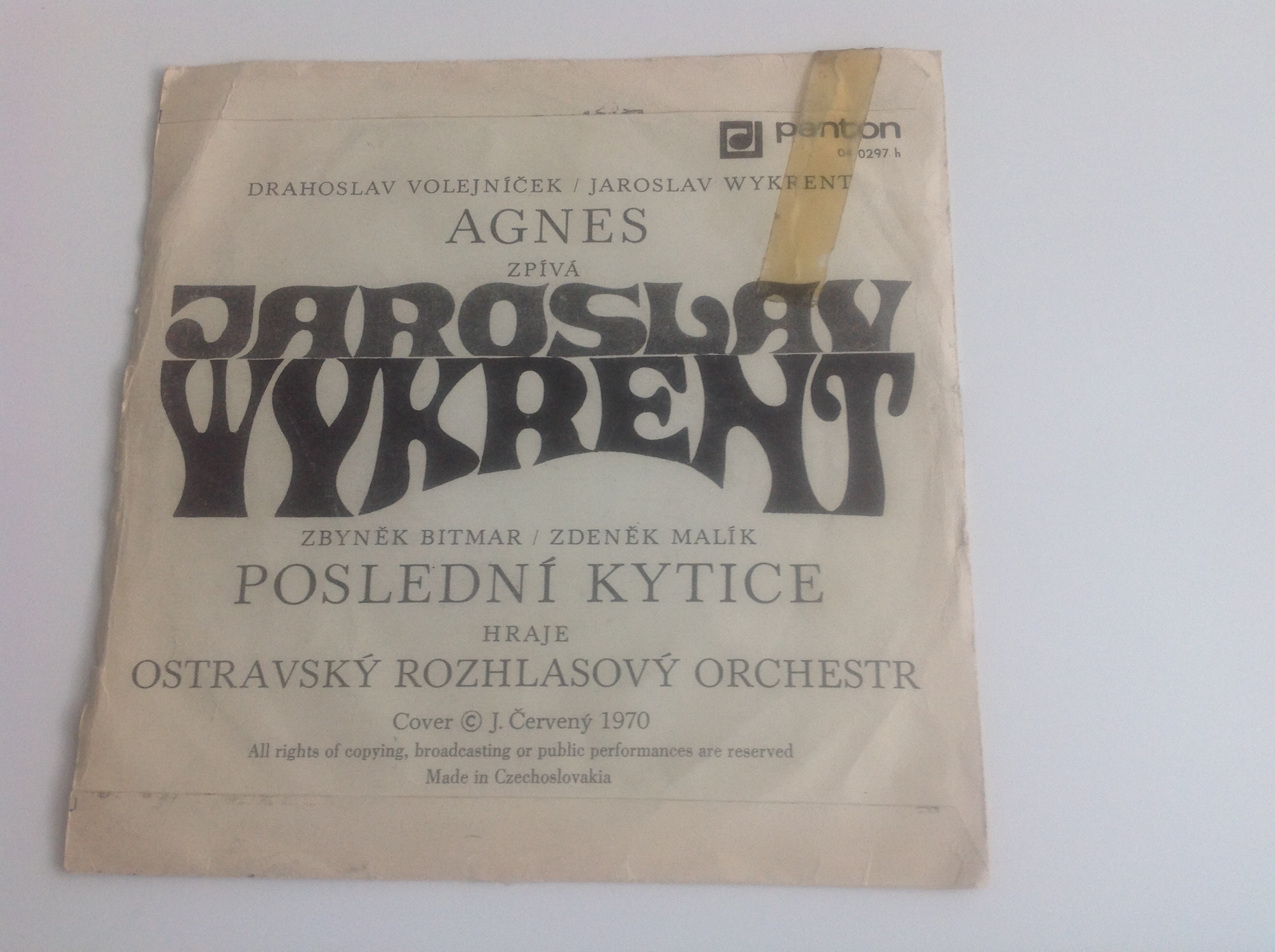 SP DESKA - JAROSLAV WYKRENT / POSLEDNÍ KYTICE, AGNES