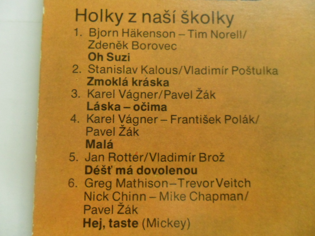LP  STANISLAV HLOŽEK, PETR KOTVALD - HOLKY Z NAŠÍ ŠKOLKY