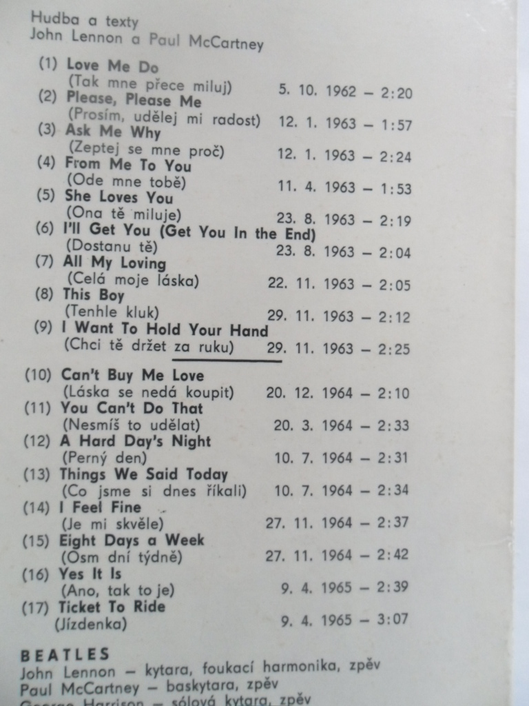LP BEATLES 62-65