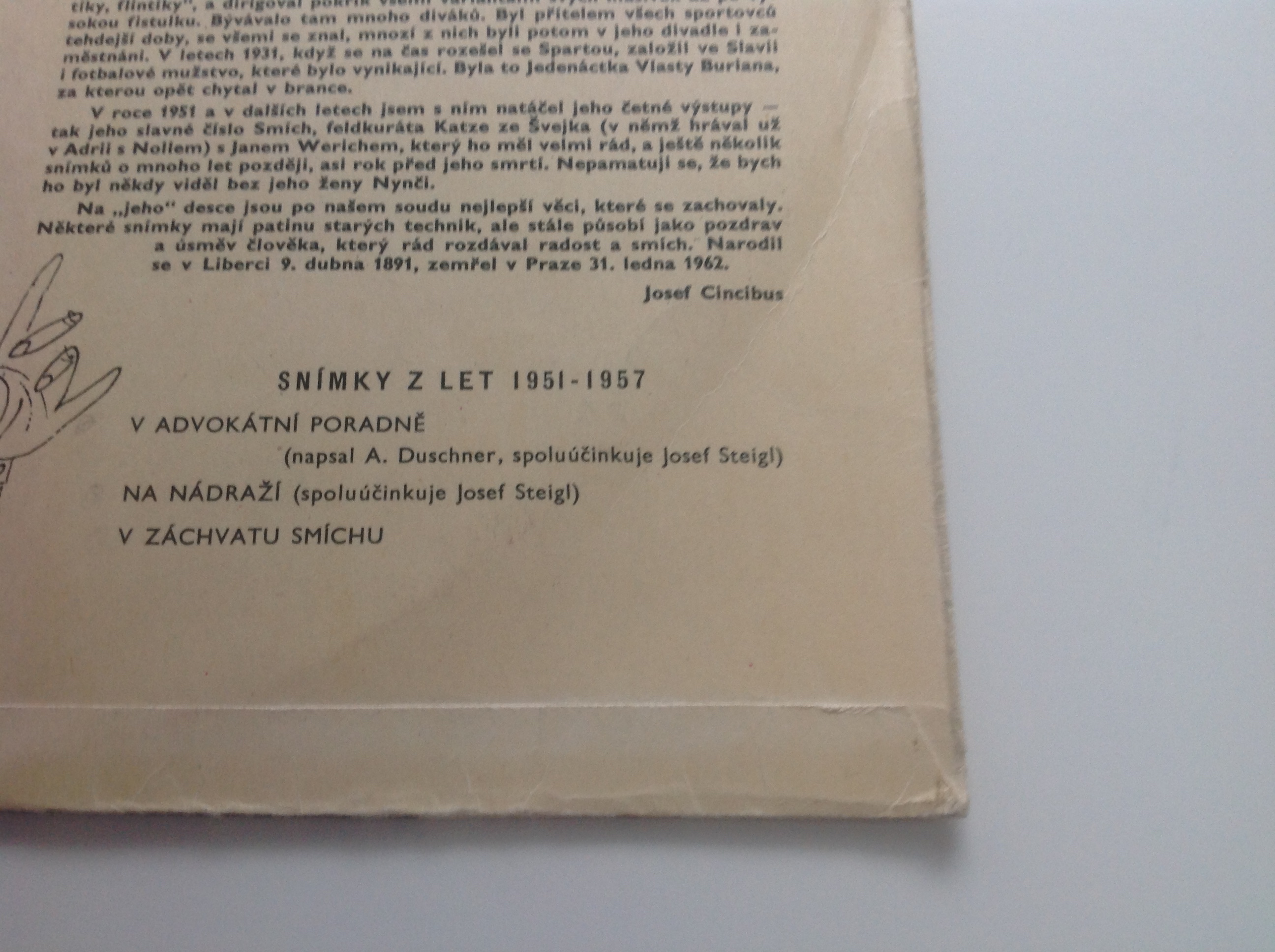 LP VLASTA BURIAN VE ZVUKOVÝCH VZPOMÍNKÁCH 