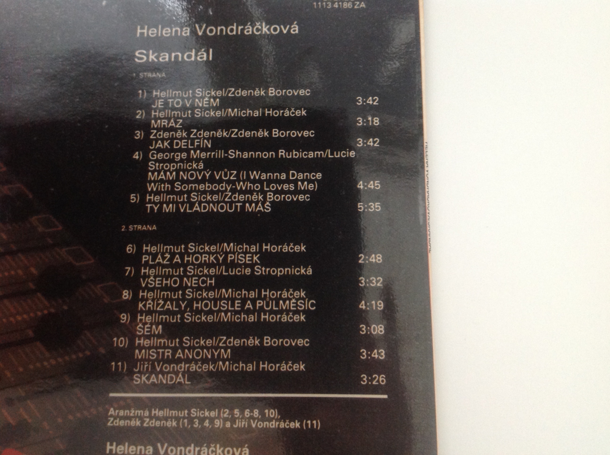 LP DESKA - HELENA VONDRÁČKOVÁ (SKANDÁL)