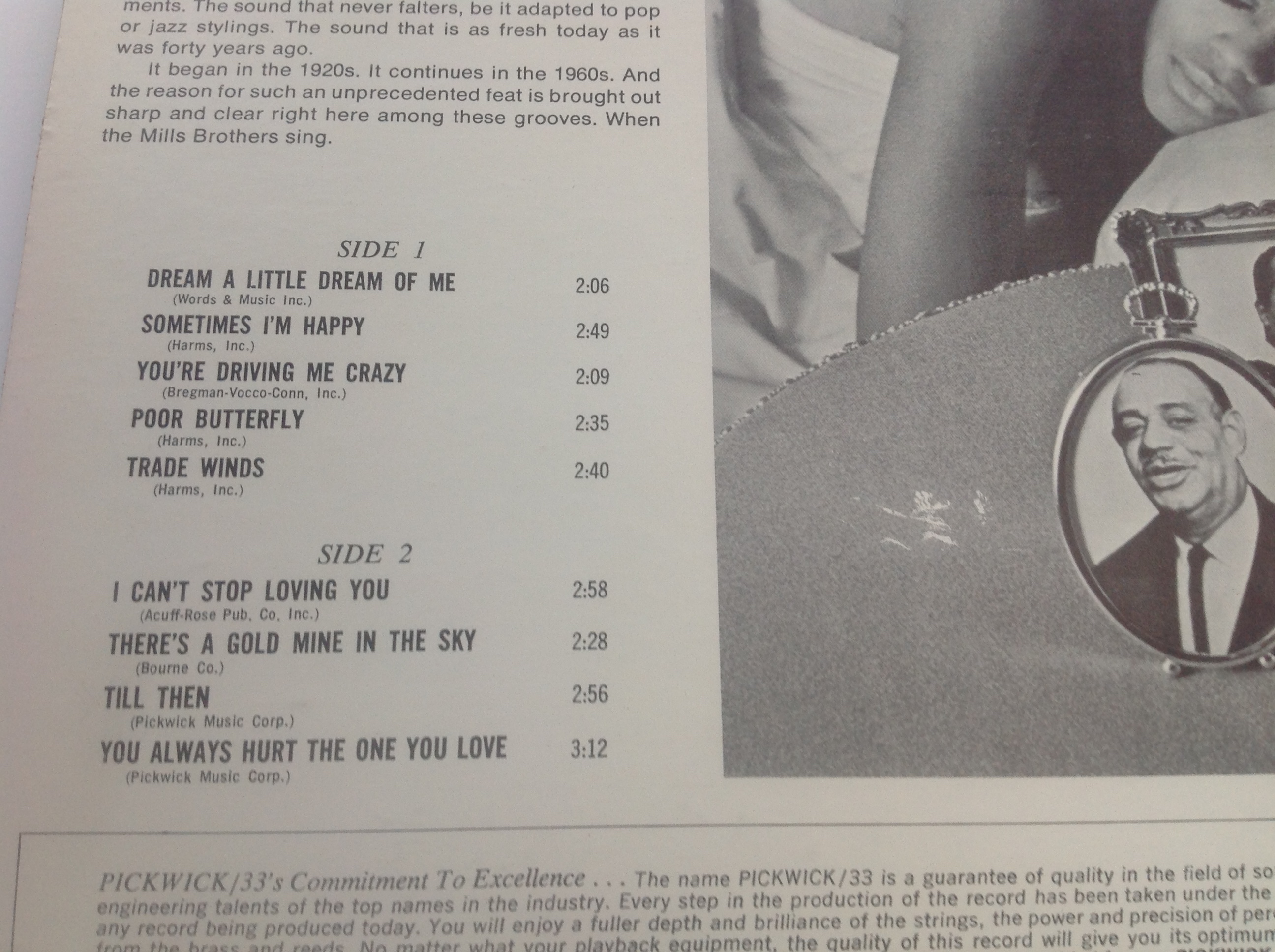 LP DESKA - THE MILLS BROTHERS (DREAM A LITTLE DREAM OF ME)