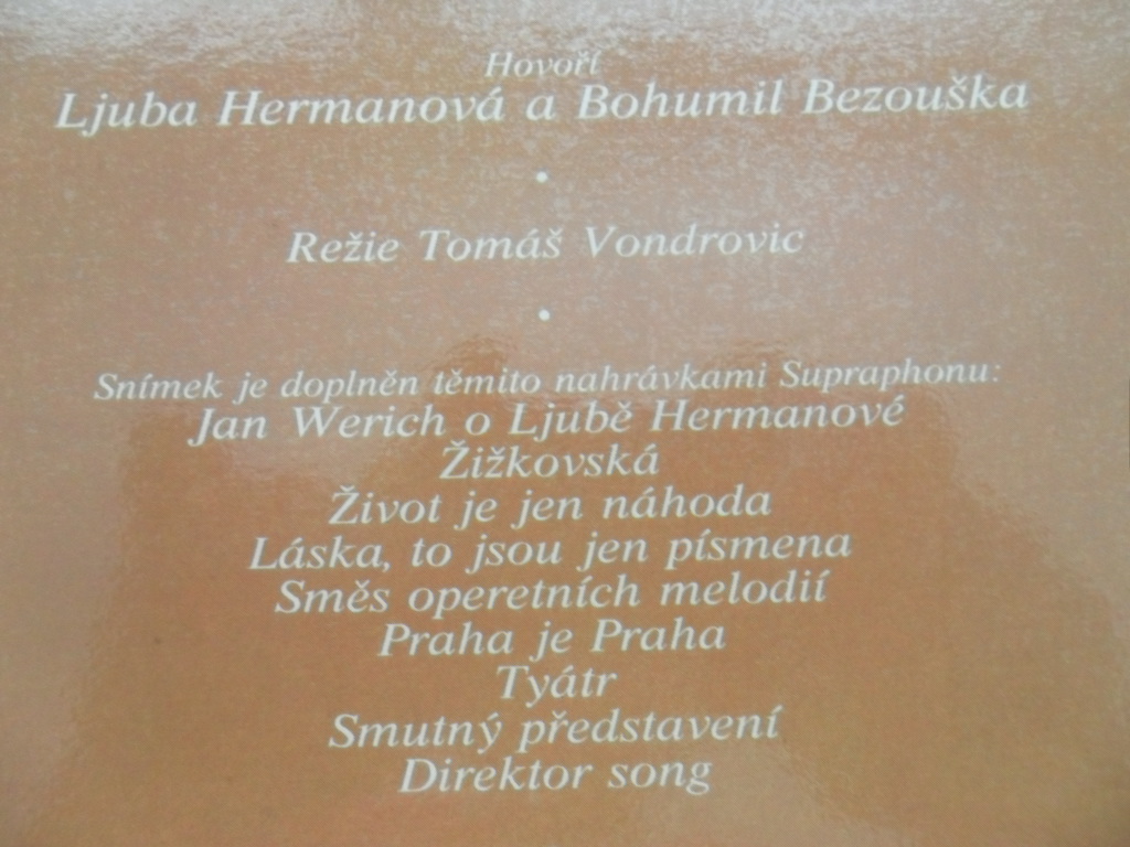 LP DESKA - VEČER S LJUBOU HERMANOVOU