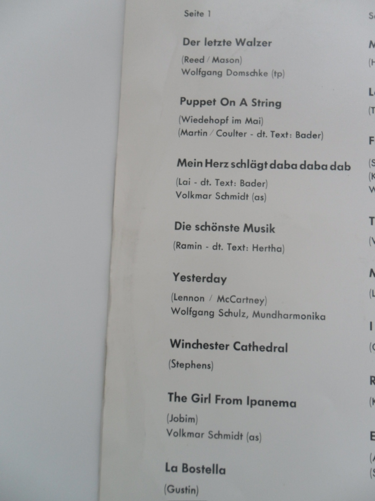 LP DESKA - DER LETZTE WALZER