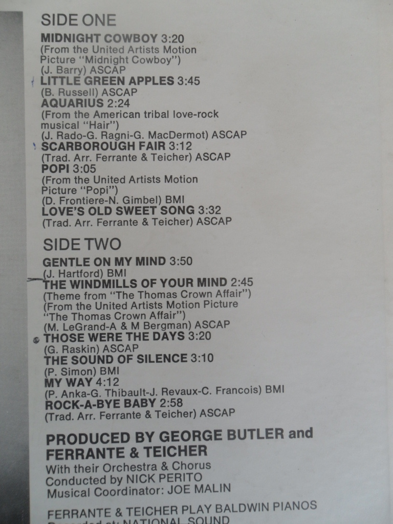 L DESKA - FERRANTE & TEICHER (MIDNIGHT COWBOY)P