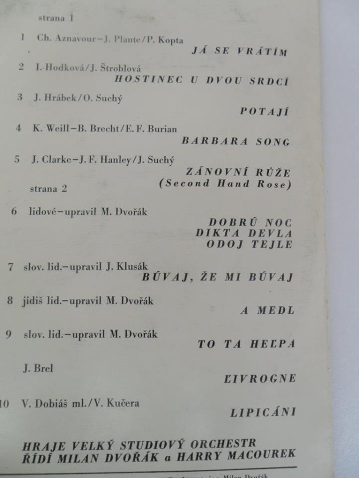 LP HANA HEGEROVÁ (RECITAL)