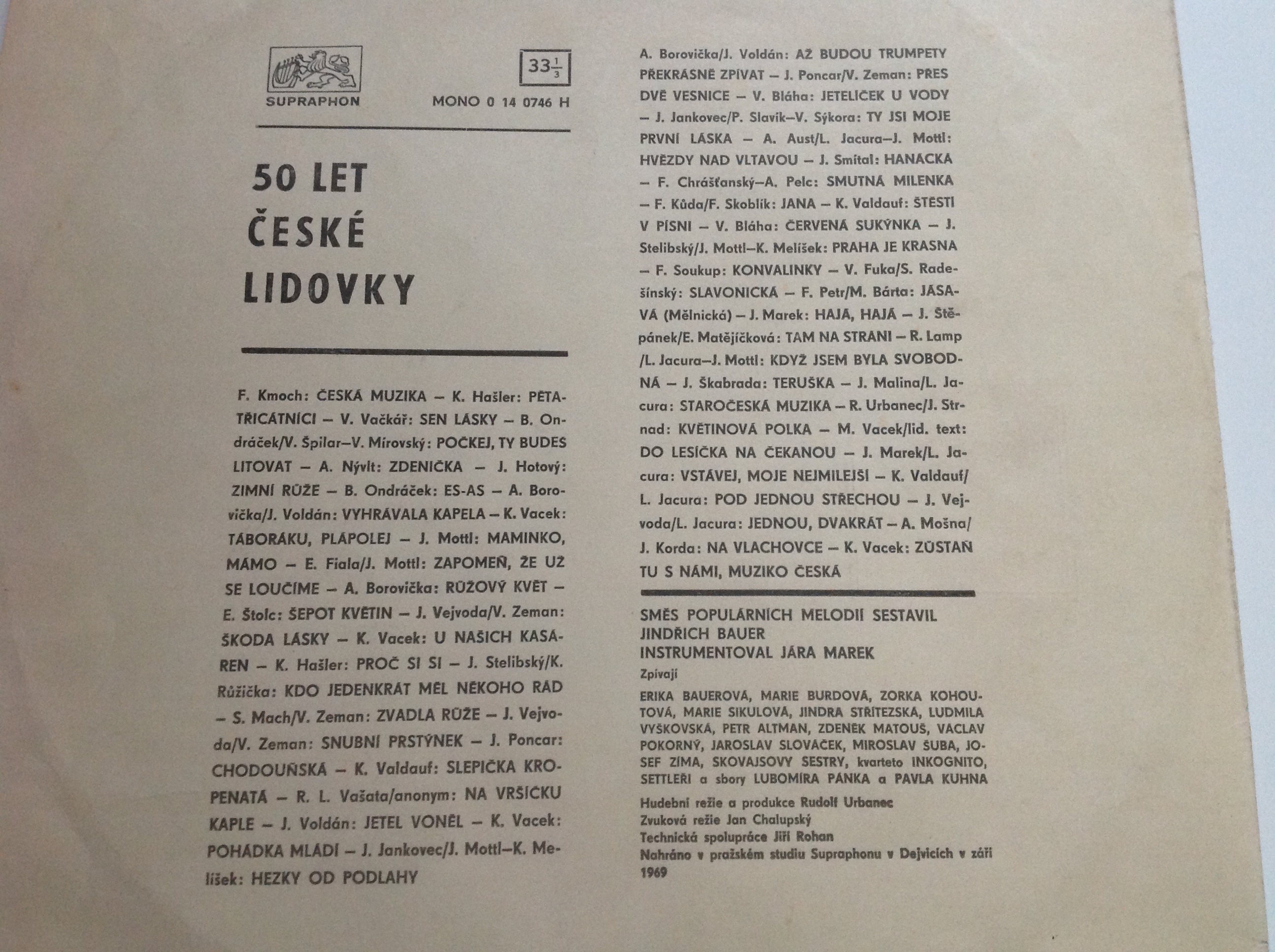 LP 50 LET ČESKÉ DECHOVKY
