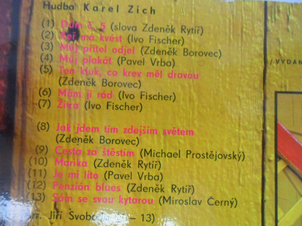 LP DESKA - KAREL ZICH (DŮM Č.5)