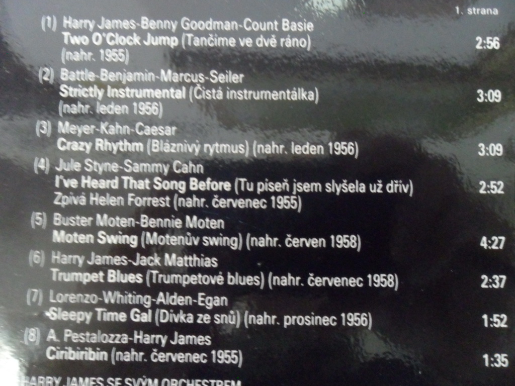 LP DESKA - OZVĚNY SWINGU (HARRY JAMES. LES BROWN)