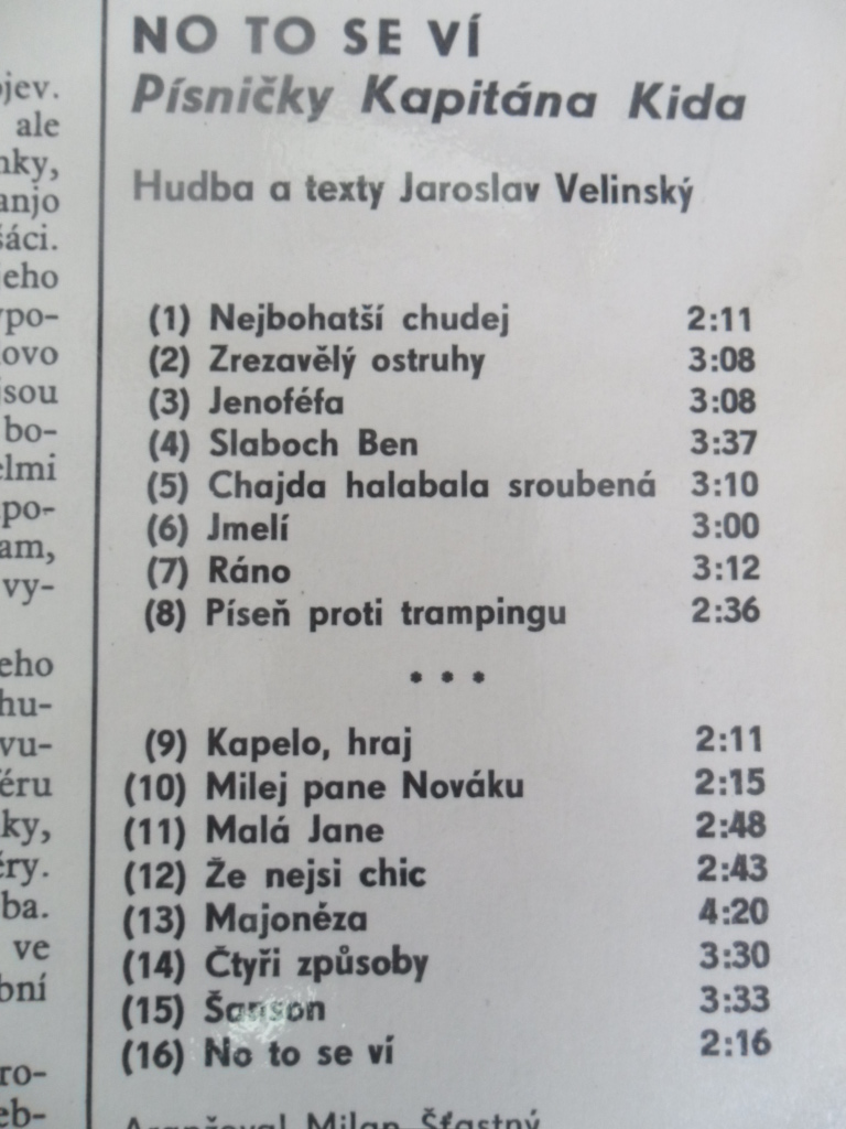 LP DESKA - NO TO SE VÍ (PÍSNIČKY KAPITÁNA KIDA)