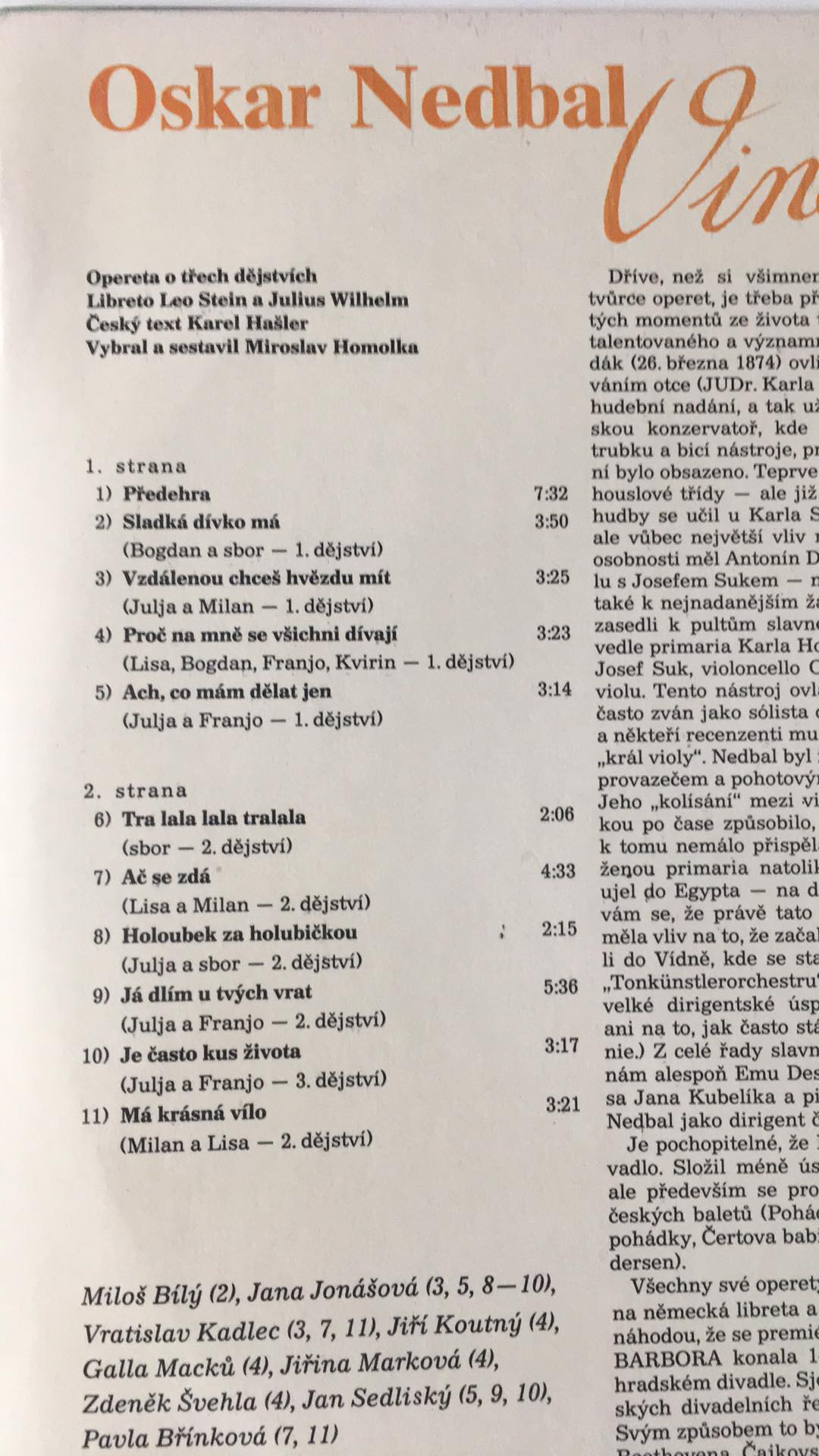 LP OSKAR NEDBAL (VINOBRANÍ)