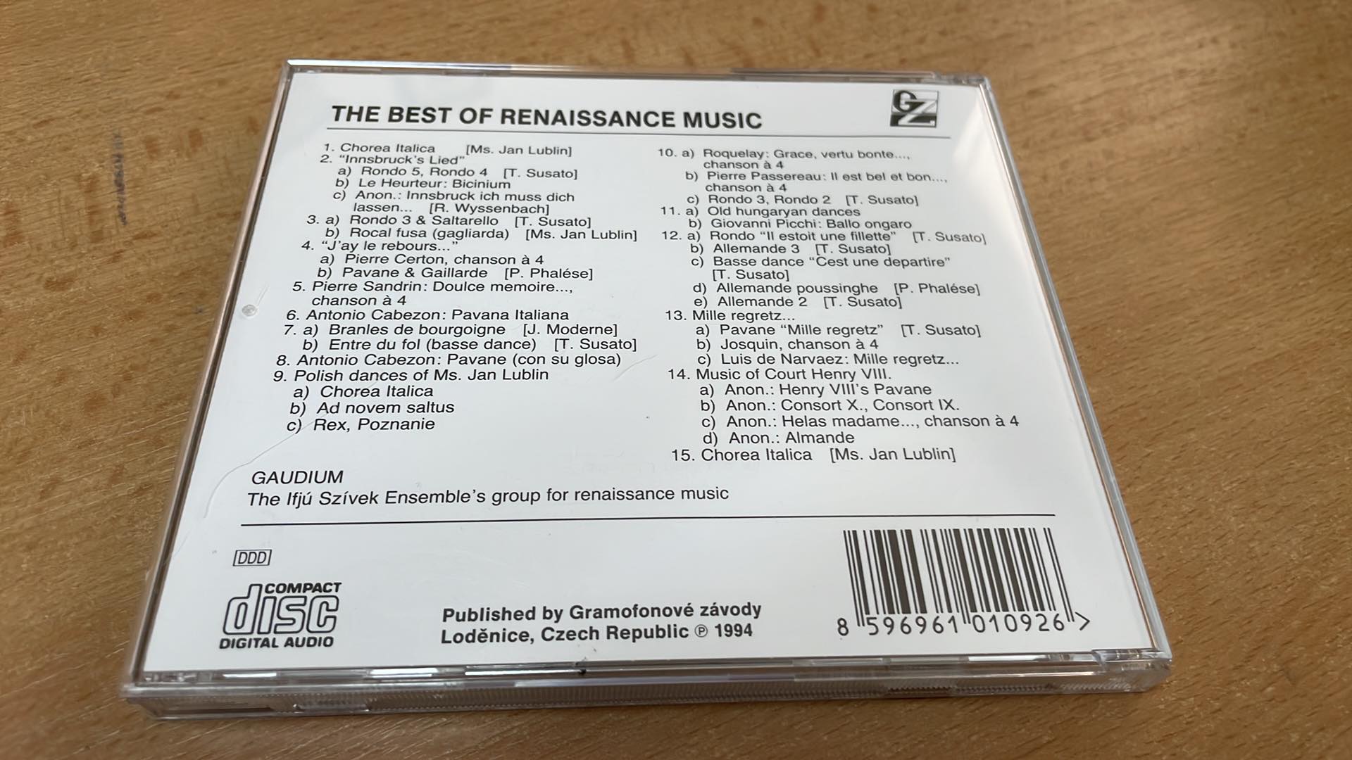 CD THE BEST OF RENAISSANCE MUSIC