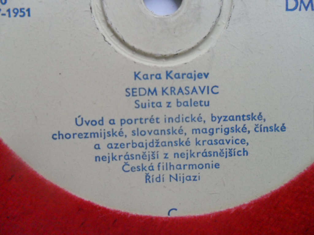 LP MALÝ FORMÁT 33 1/3 MAURICE RAVEL - BOLERO, K. KARAJEV - SEDM KRASAVIC