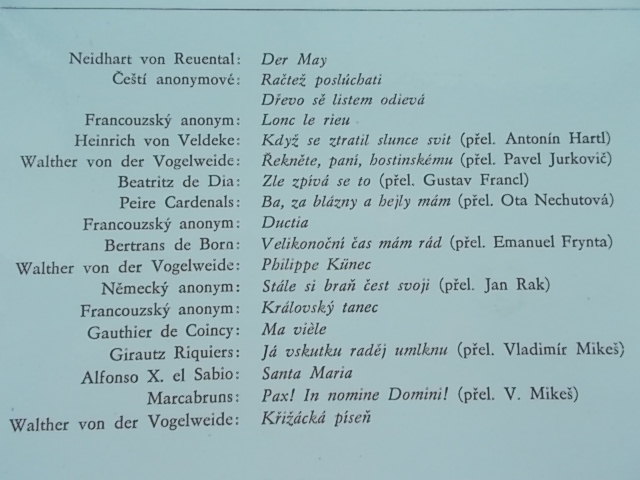 LP DESKA - TROBADOŘI A ŽAKÉŘI