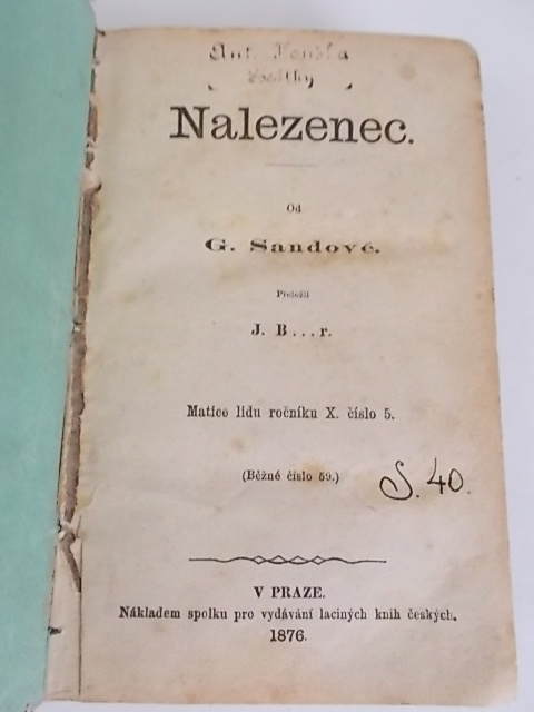 G. SANDOVÉ - NALEZENEC (DVĚ KNIHY V JEDNÉ)