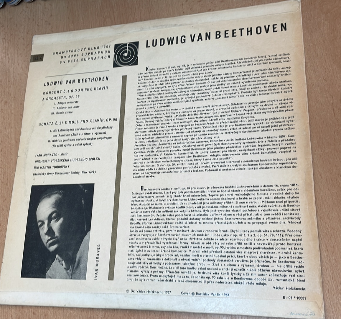 LUDWIG van BEETHOVEN KONCERT G dur pro klavír a orchestr op. 58