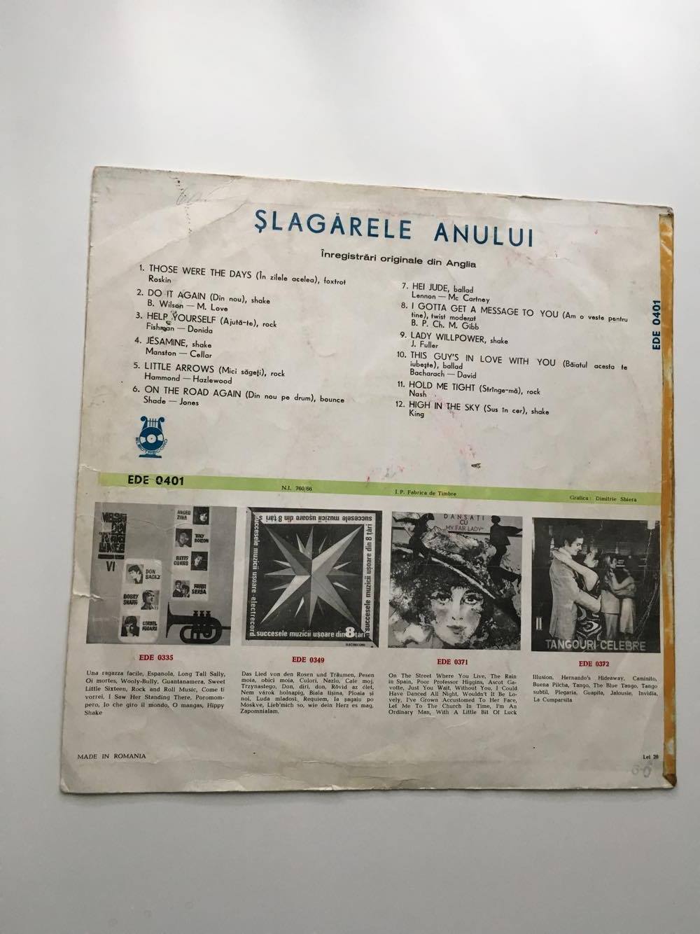 LP DESKA -- ŞLAGĂRELE ANULUI