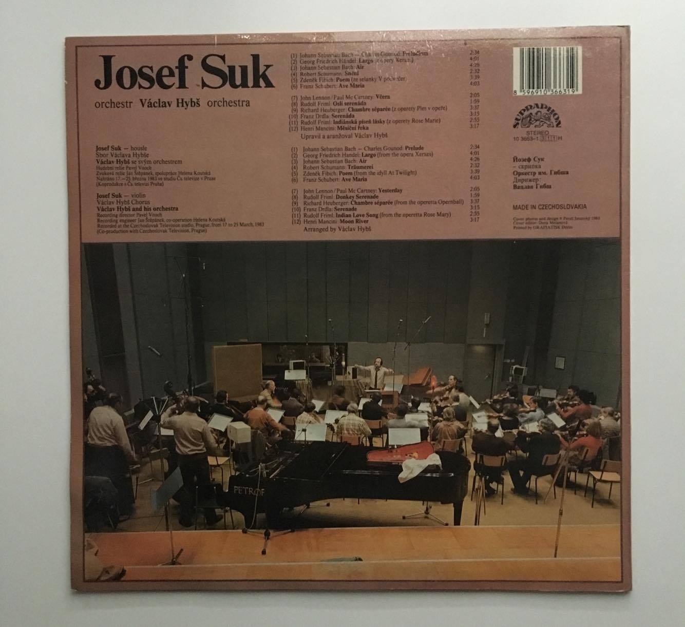 LP DESKA - JOSEF SUK - ORCHESTR VÁCLAV HYBŠ