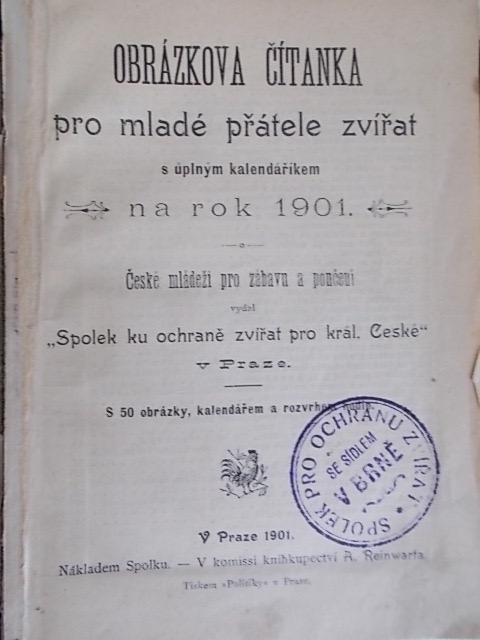 OBRAZOVÁ ČÍTANKA PRO MLADÉ PŘÁTELE ZVÍŘAT