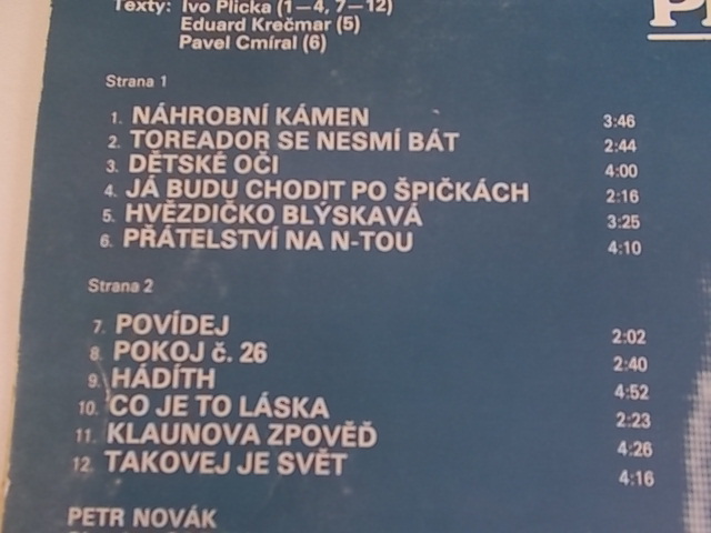 LP PETR NOVÁK 12 NEJ G&B