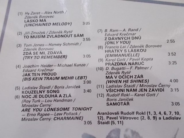 LP KAREL GOTT - HRÁTKY S LÁSKOU