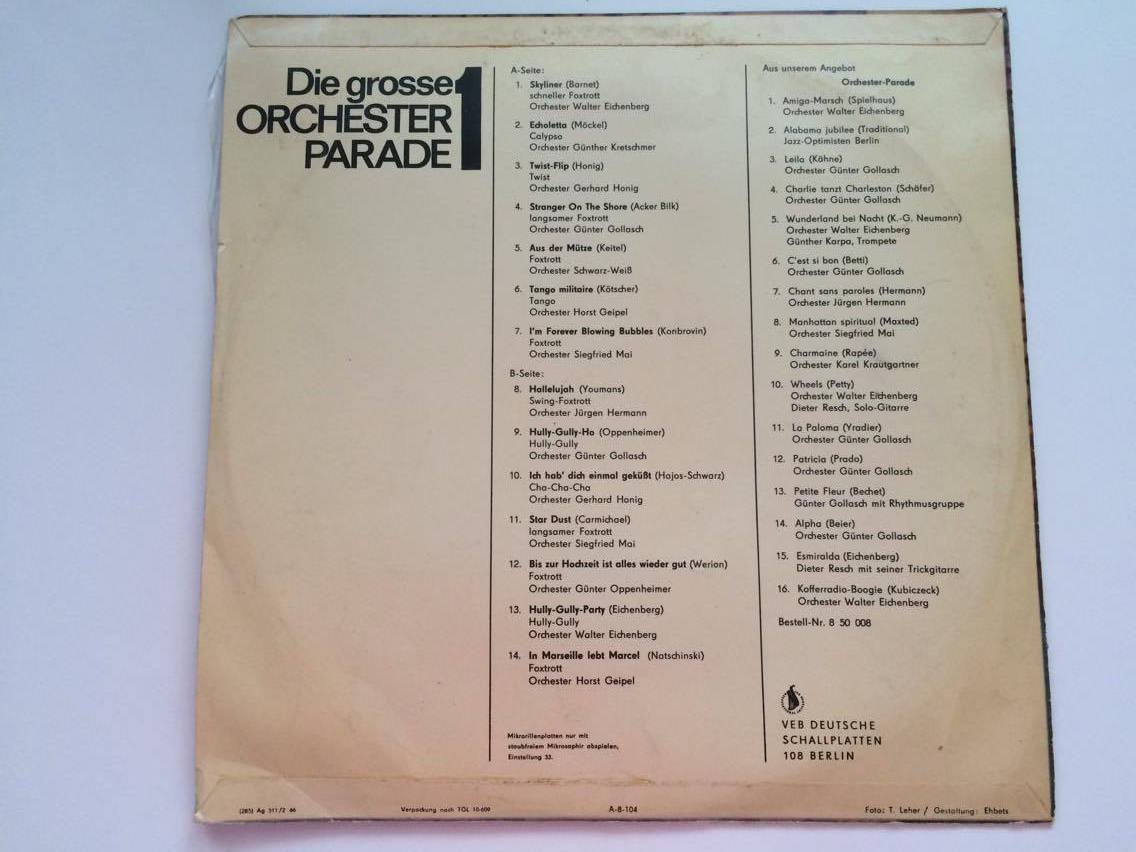LP DIE GROSSE ORCHESTR PARADE