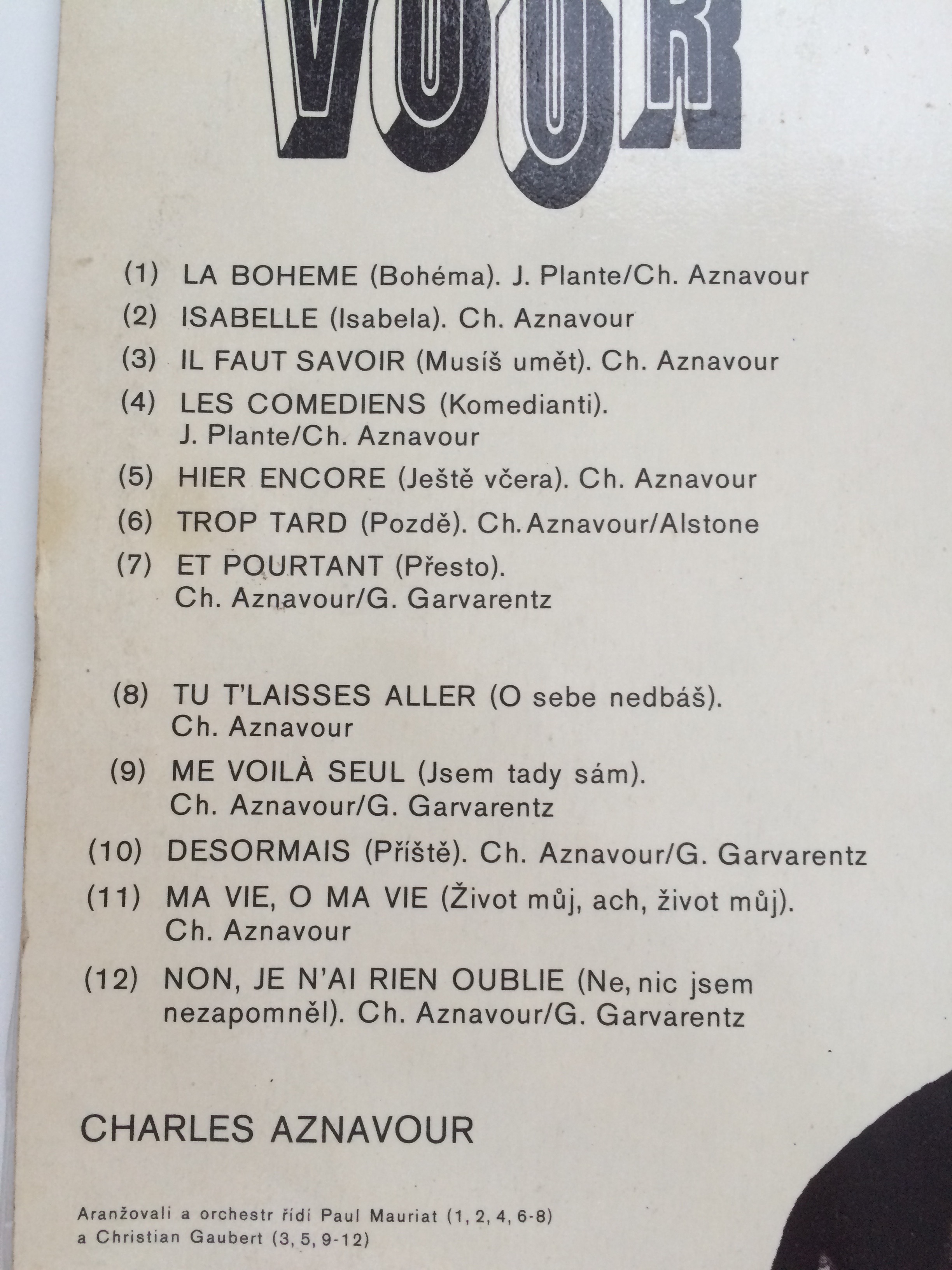 LP CHARLES AZNAVOUR