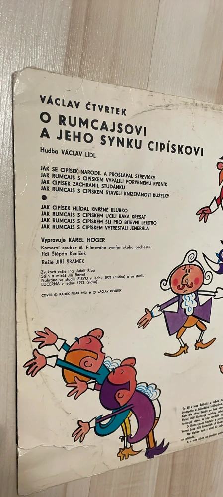 LP VÁCLAV ČTVRTEK - O RUMCAJSOVI A JEHO SYNKU CIPÍSKOVI