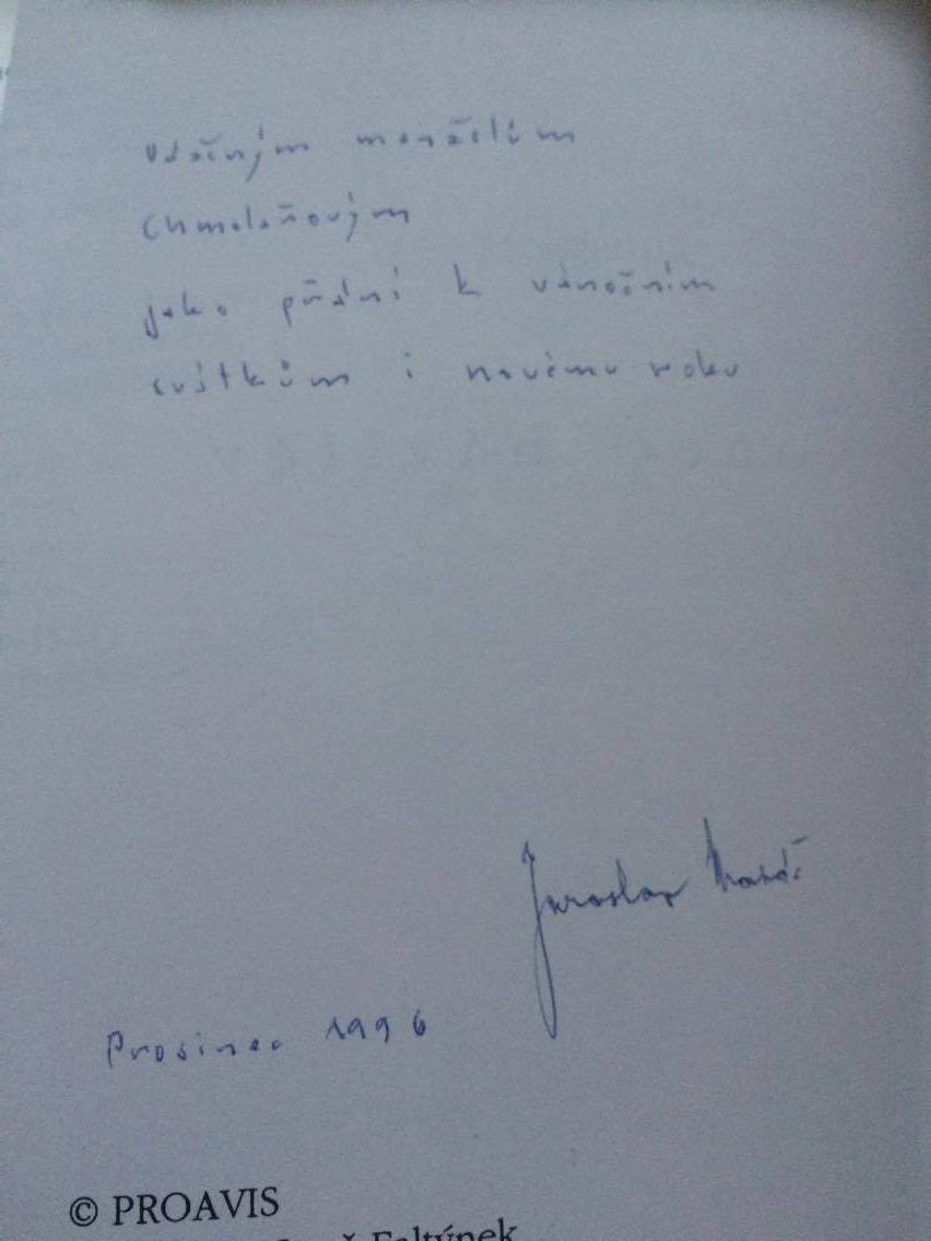 JAROSLAV MAZAČ - KONEC NÁVŠTĚV + autogram