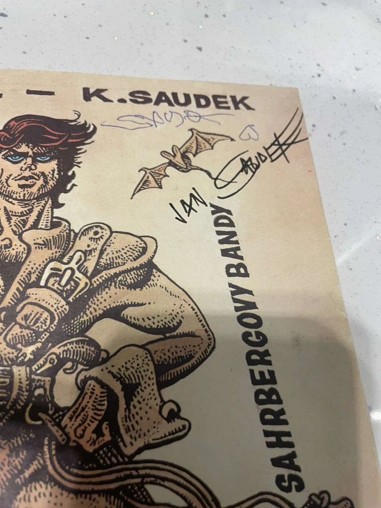 Kája Saudek LIPS TULLIAN : autogram