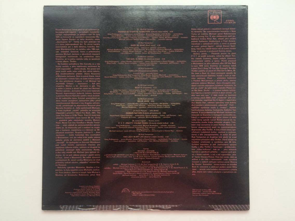 LP MICHAEL JACKSON - THRILLER