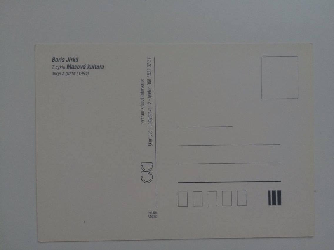 BORIS JIRKŮ - MASOVÁ KULTURA (AKRYL A GRAFIT 1994)
